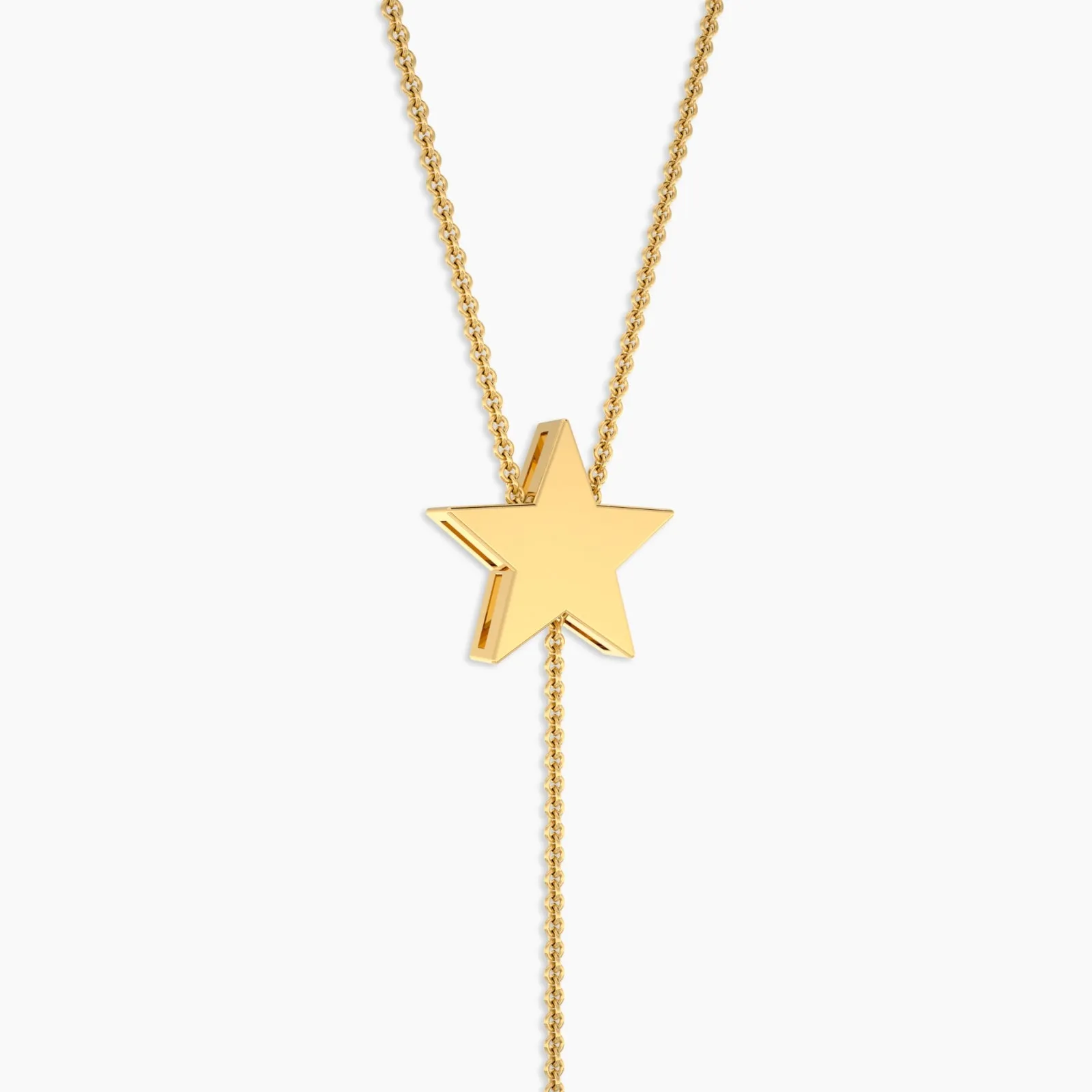 Sparkling X Gold Pendant Necklace