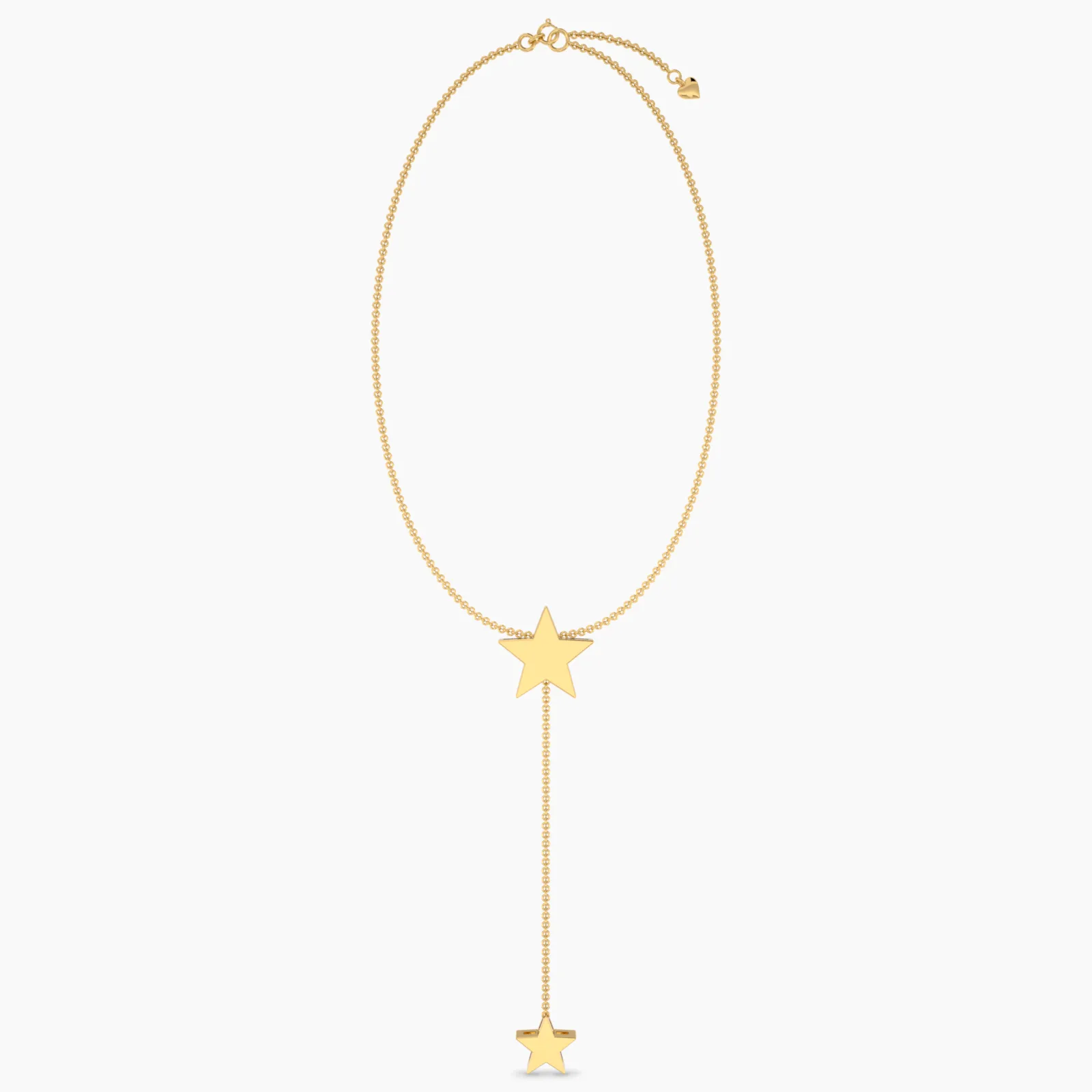 Sparkling X Gold Pendant Necklace