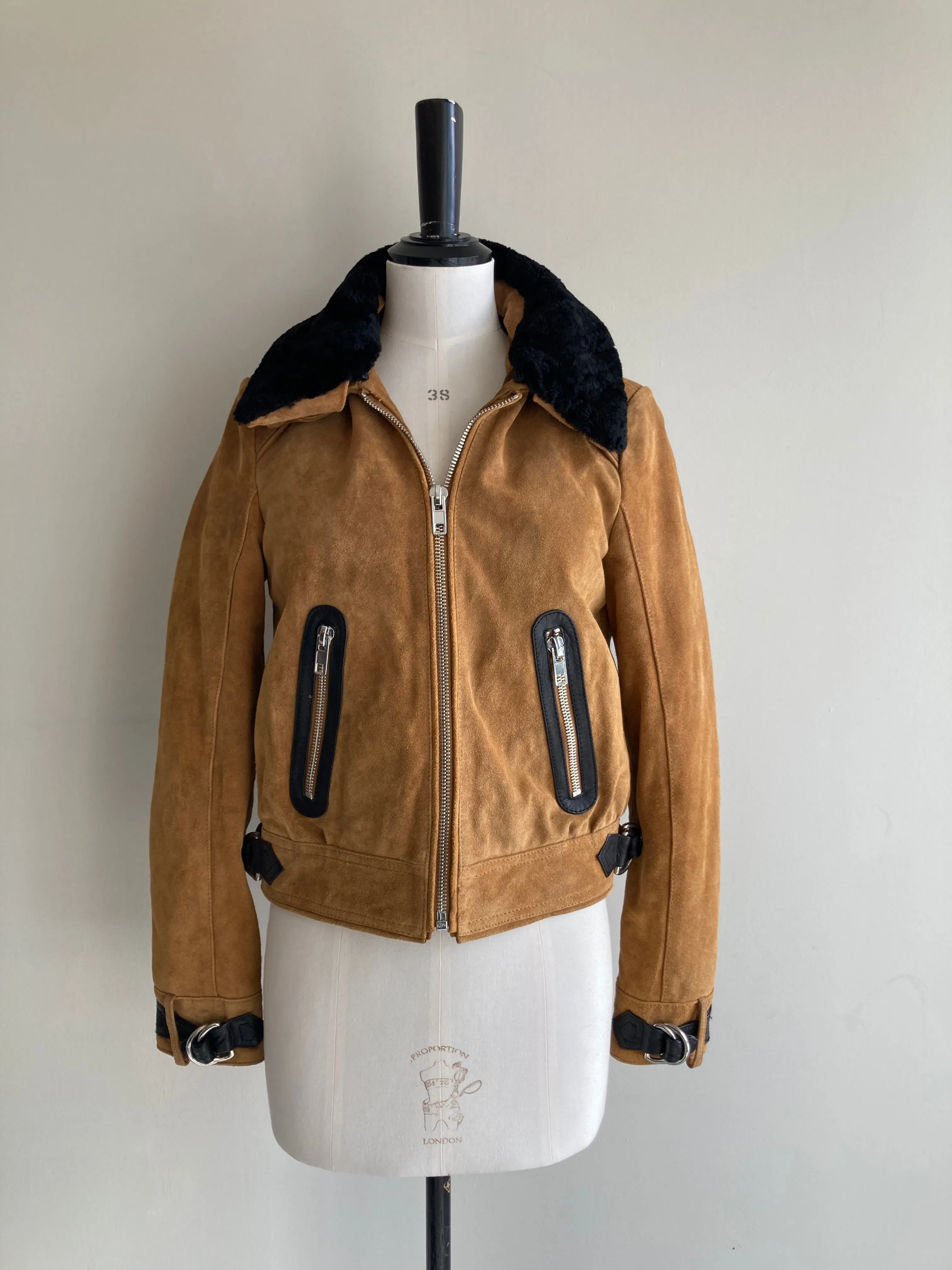 Suede and Shearling Jacket