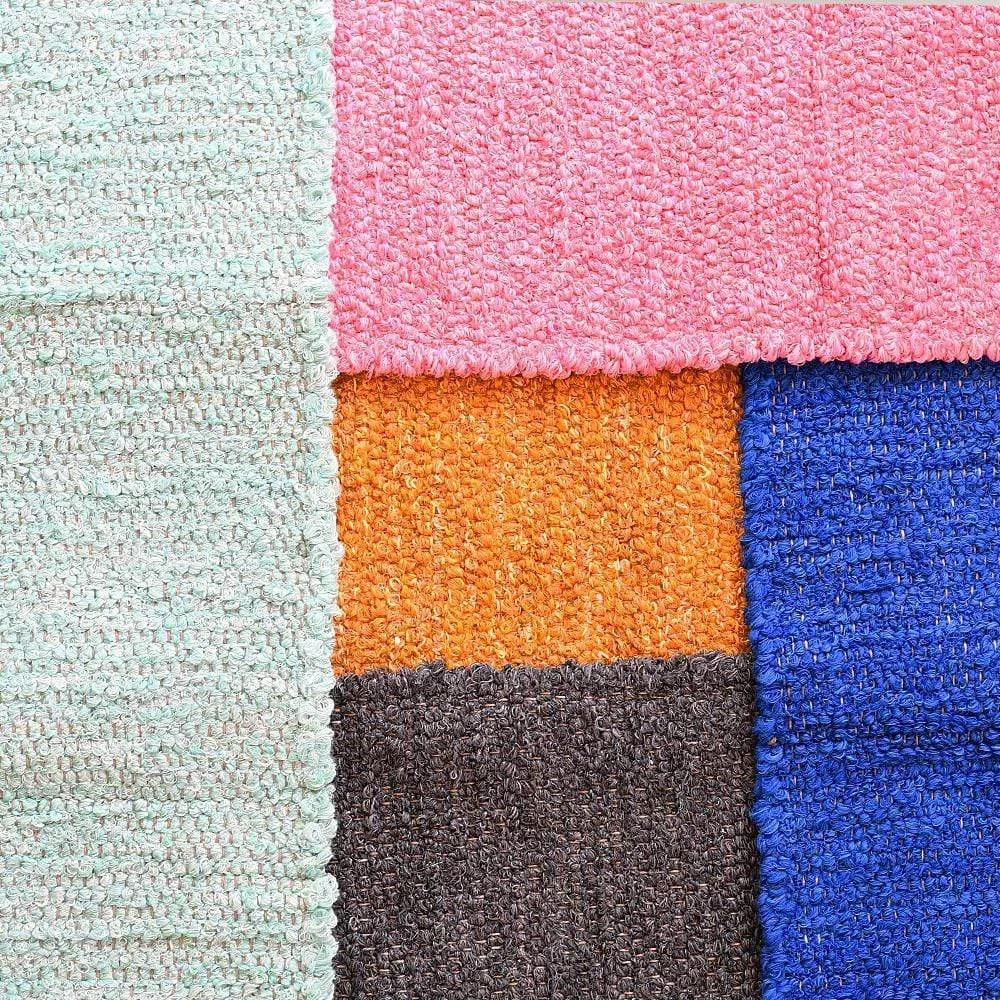 Tapis Artisanal - Bleu dur