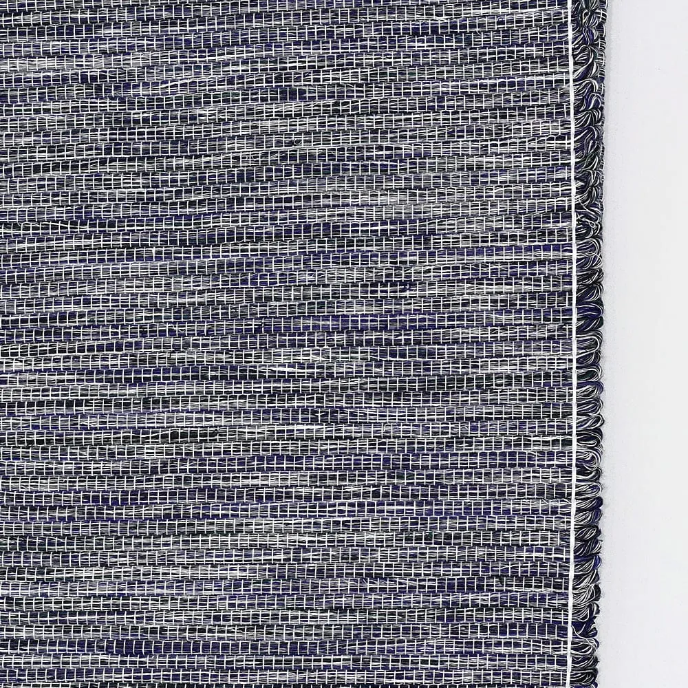 Tapis artisanal en fibres naturelles 200x150 - Bleu