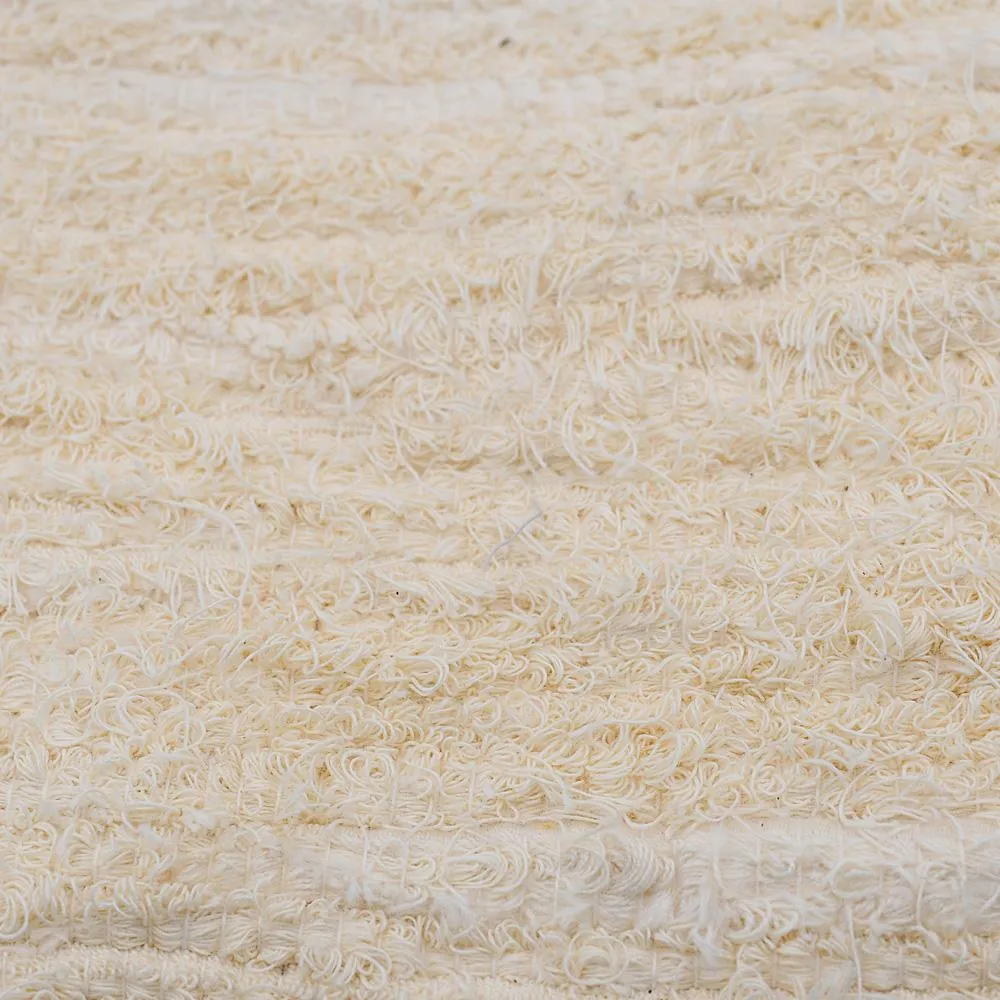 Tapis en coton Blanc écru