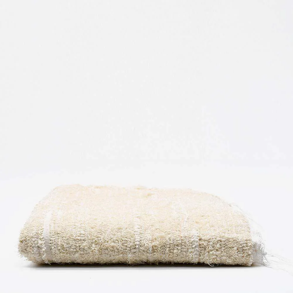 Tapis en coton Blanc écru