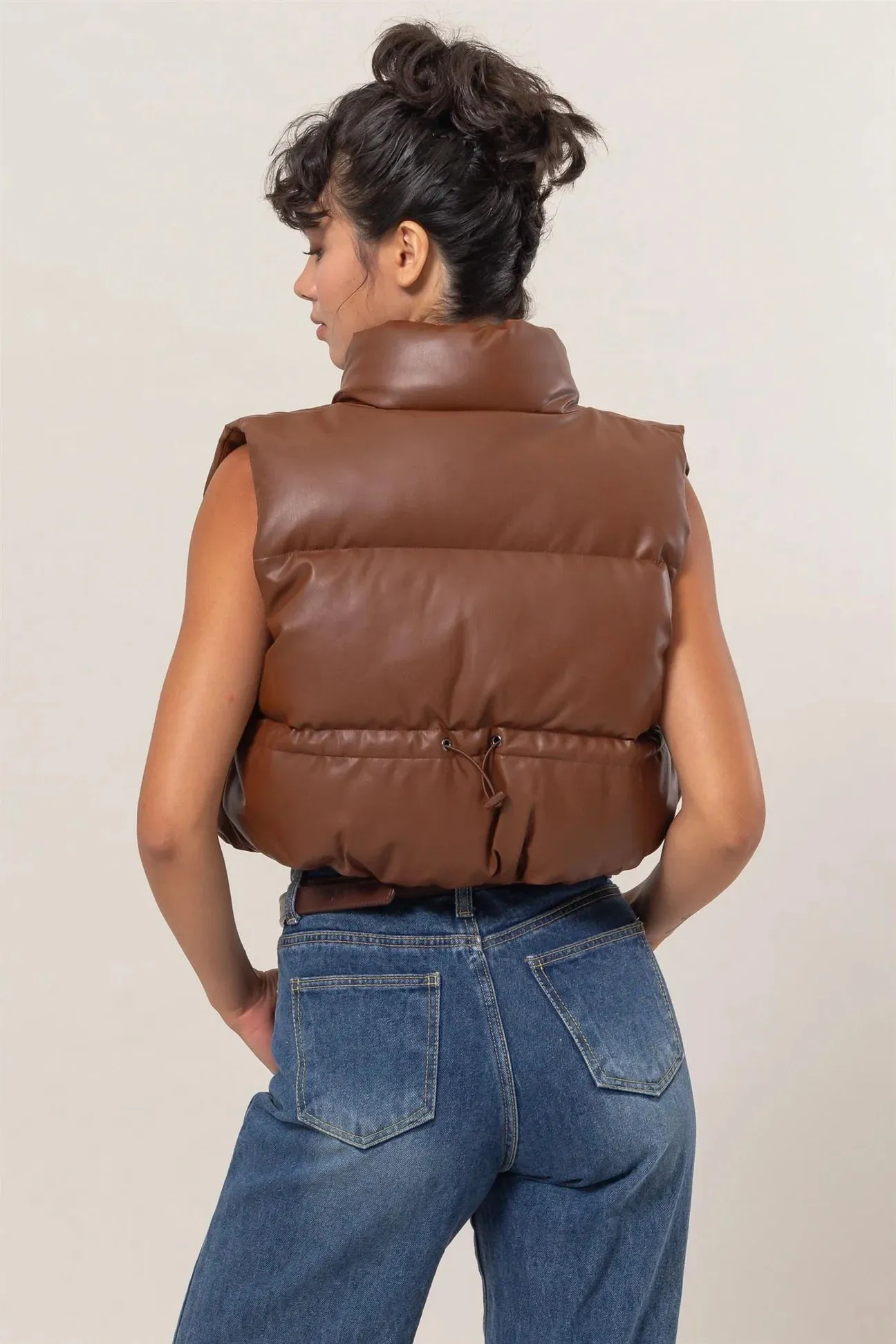 The Crop Puff Vest