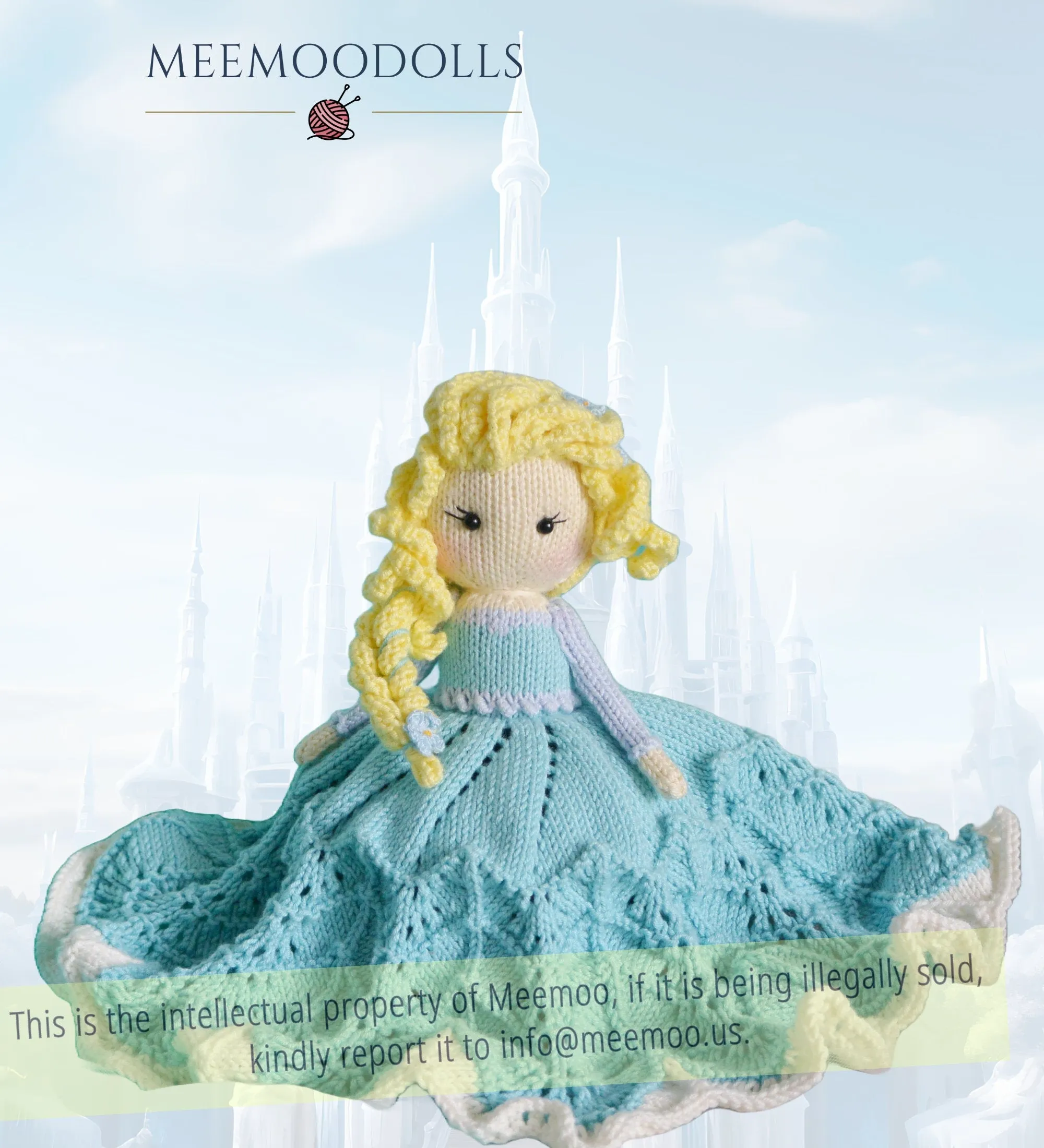 The Frost Empress Security Blanket Knitting Pattern