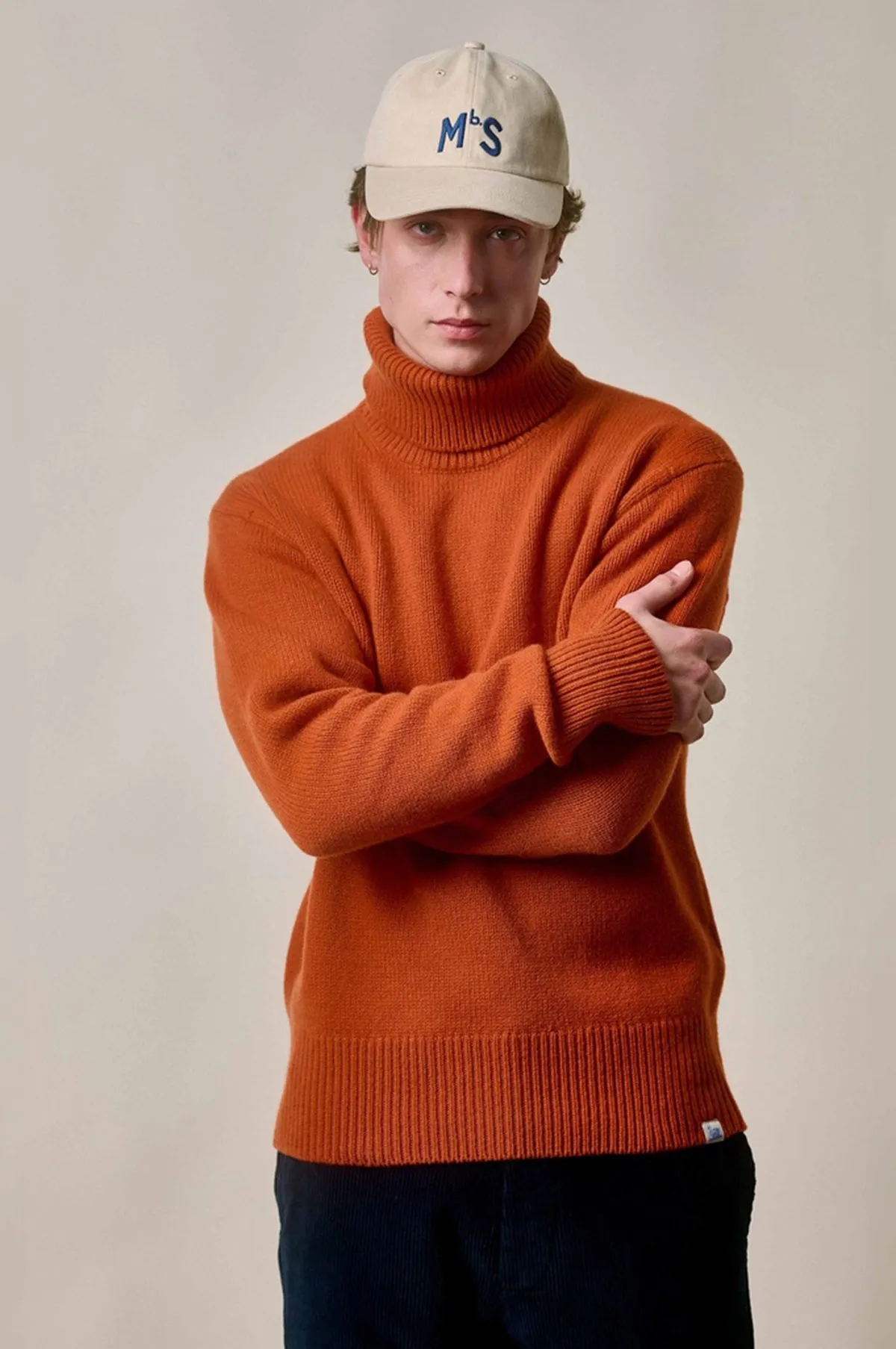 Turtleneck Pullover Rust