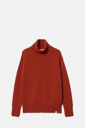 Turtleneck Pullover Rust
