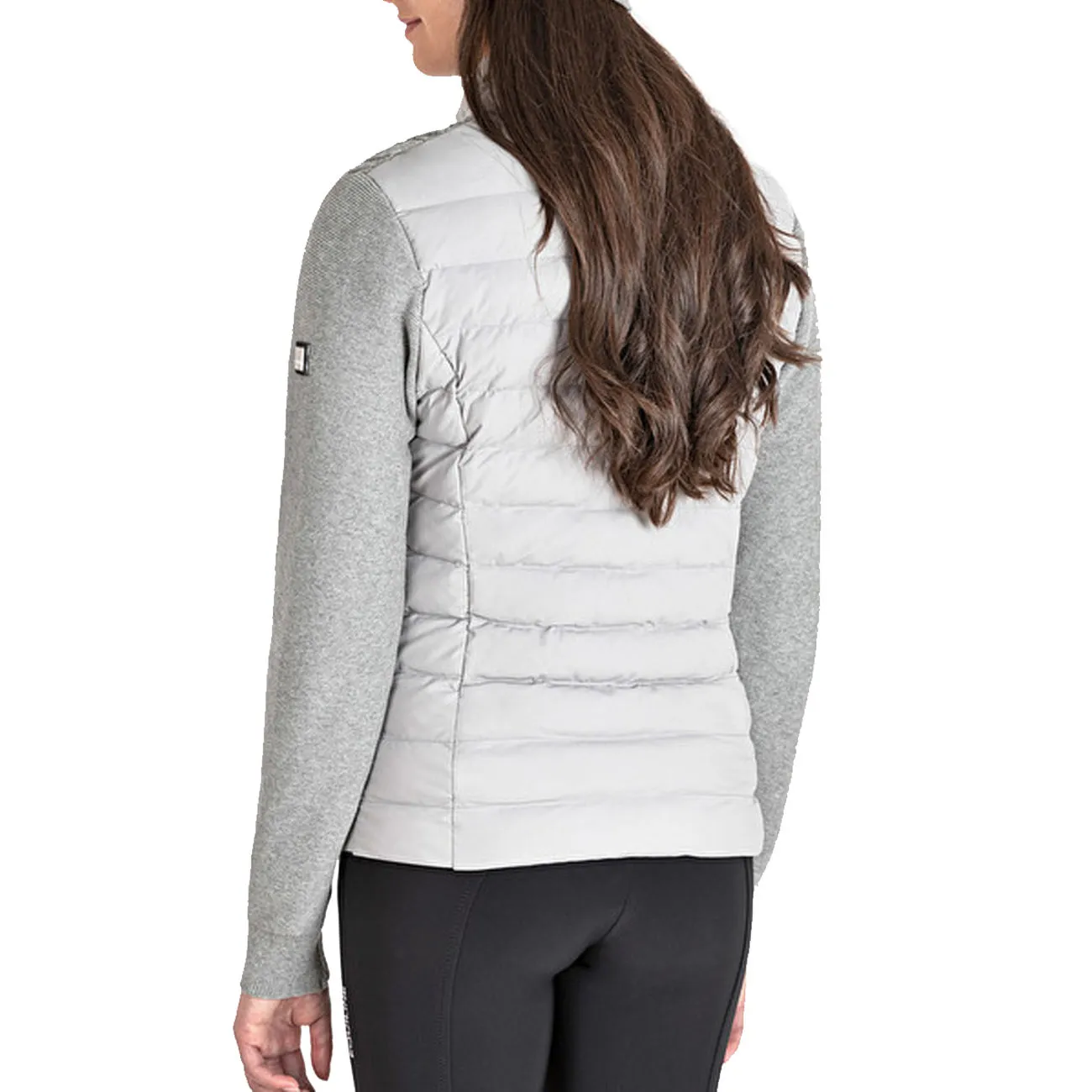 WOMEN&#x27;S SOFTSHELL WITH KNITTED SLEEVES EQUILINE